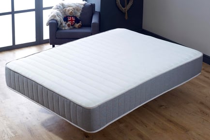 Memory Fibre Open Coil Sprung Mattress - 5 Sizes!