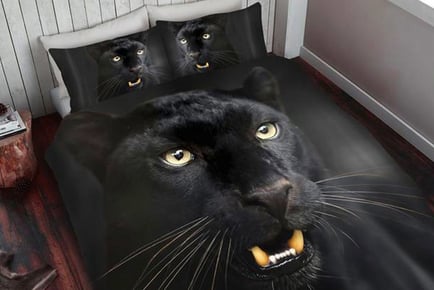 3D Black Panther Duvet Set