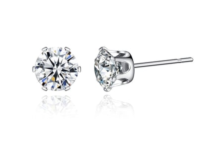 Crystal Stud Earrings Made with Fine Cut Crystals