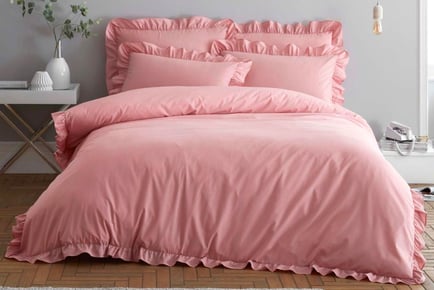 Ruffle Duvet Set - Blush Pink, Charcoal, Grey or White!