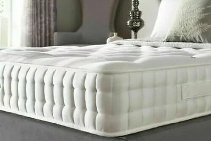 Belgian Damask Tufted 4000 Pocket Spring Mattress - 5 Sizes!