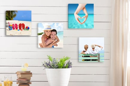 Set of 4 8” x 8” Square Photo Canvases