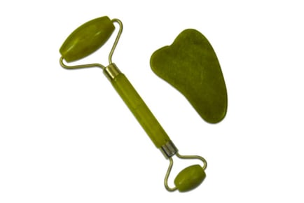 Jade Face Roller & Gua Sha Massage Scraper