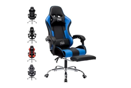 GREY FABRIC CHAIR: Recliner gaming chair with massage function