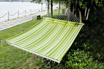 2-Person Outdoor Hammock With Pillow