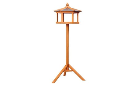 Wooden Bird Feeder Table