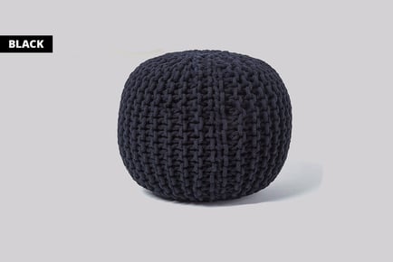 Knitted 50cm Moroccan Pouffe - 5 Colours!