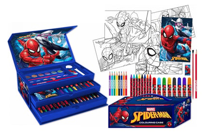 52Pcs Spider-Man Colouring Art Case