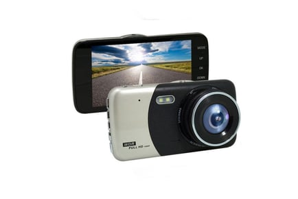 Full HD 1080p Dual Lens Wide Angle Car Dash Cam Recorder