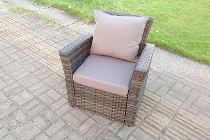 Single Garden Rattan Armchair