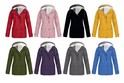 Waterproof Hooded Jacket - 10 Colours & Sizes 10-18!