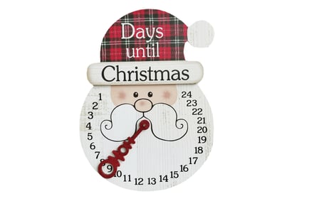 Christmas Wooden 24 Days Countdown Clocks