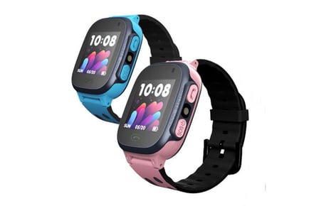 Kids' Touch-Screen GPS Smart Watch - Pink or Blue!