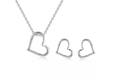 Diamond Pendant & Earring Set