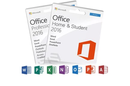 Microsoft Office 2016 - Home & Student or Professional for Windows