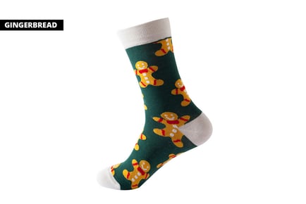 Christmas Printed Socks - 5 Designs!