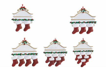 DIY Christmas Stocking Pendant - 5 Options