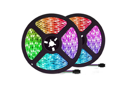 App Controlled LED Strip Lights w/ Music Sync - 3M, 4M or 5M