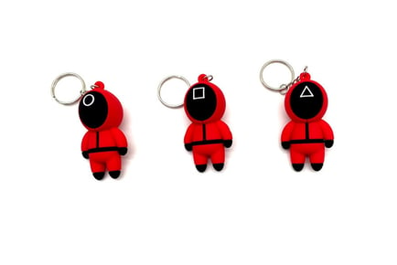 3pc Squid Game Inspired Key Chain Pack - 2 Colours