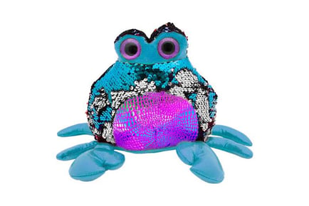 Glitzies Crab Sequin Plush