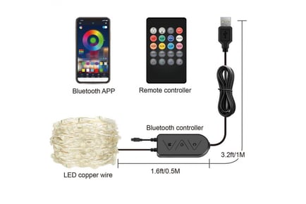 Remote-Control LED String Lights