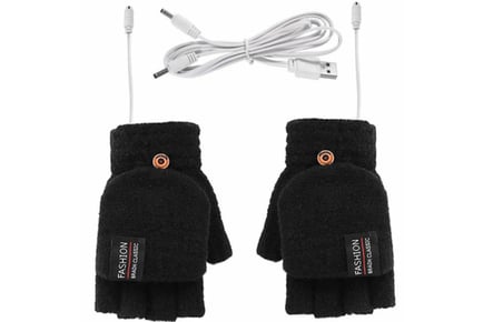 USB Electric Double Sided Heated Gloves - 6 Colours