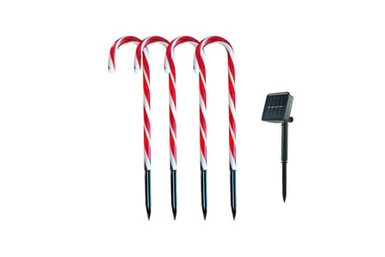 1,2,4 or 5 Outdoor Candy Cane Christmas Lights