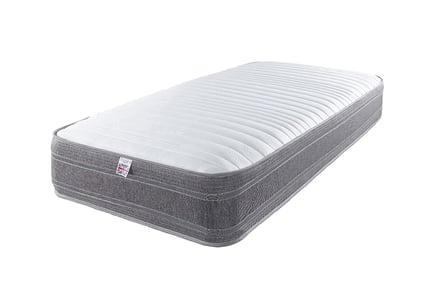 Cool-Touch Memory Foam Wool Sprung Mattress - 4 Sizes