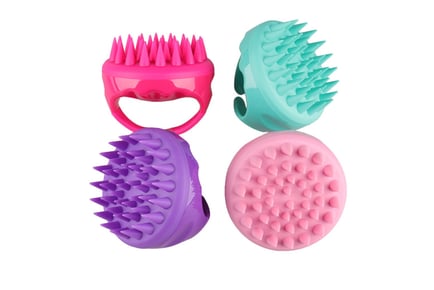 Silicone Shampoo Hairbrush - 6 Colours