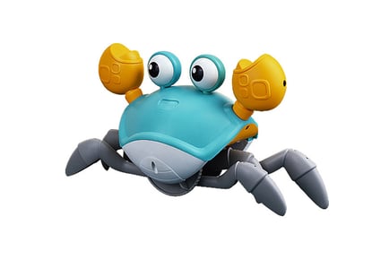 Kids' Electronic Toy Crab with Music & Lights - Orange or Blue!