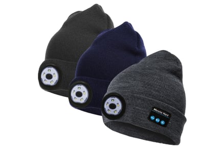 Bluetooth LED Music Hat - 3 Colours!