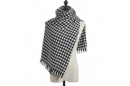 Faux Cashmere Dogtooth Scarf - 7 Colours!