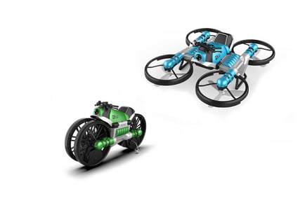 Remote Control 2in1 Motorcycle & Quadcopter Drone