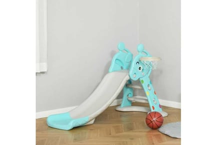 HOMCOM 2 in 1 Kids Slide Freestanding