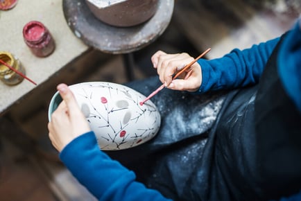 BYOB Pottery Painting Experience - Take Home Your Item - Token Studio, London Bridge