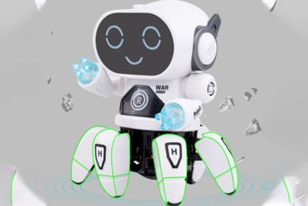 Kids' Interactive Hexapod Robot - White, Orange or Blue!
