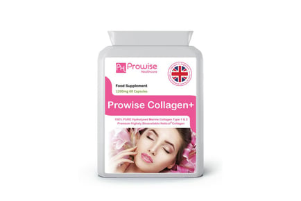 1-month Supply* 1200mg Collagen Capsules - 3 Options!