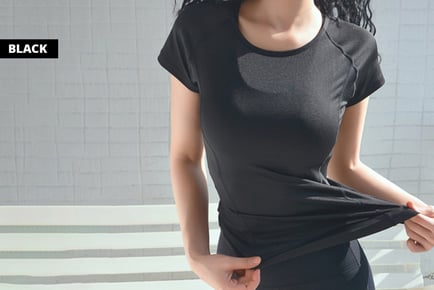 Women's Quick-Dry Breathable Mesh Fitness Top - 4 UK Sizes & 5 Colours!