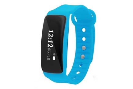 BaS-TeK V5SFitness Tracker with HRM,Blue