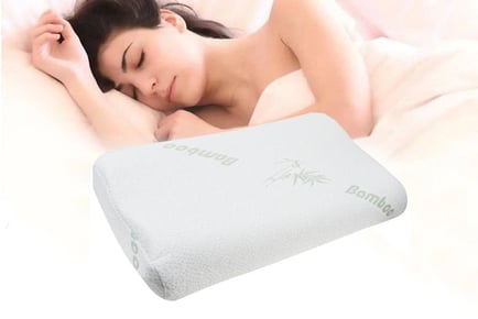 Bamboo Fiber Memory Foam Support Pillow