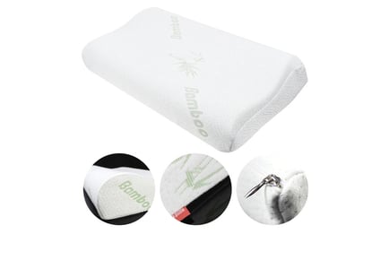 Bamboo Fiber Memory Foam Support Pillow