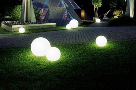 Ball Shaped Outdoor Lamp - 2 Options