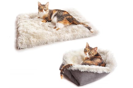 Luxury Faux-Fur Pet Bed - 2 Colours