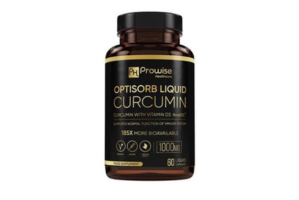 Optisorb Liquid Curcumin with Vitamin D Capsules - Up to 3 Month Supply*!