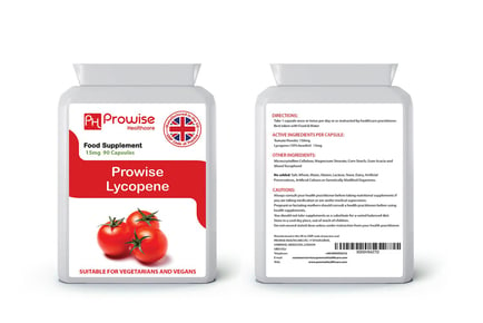 3mth Supply* Lycopene Supplement - 90 Capsules!