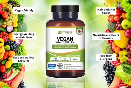 Vegan Multivitamins - Up to 6 Month Supply*!