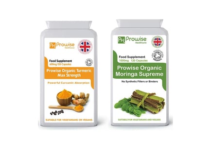 Organic Turmeric & Moringa Supreme Capsules - 4 or 8 Month Supply*