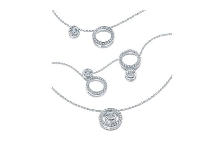 Stunning Versatile Circle Pendant Necklace - 5 in 1!