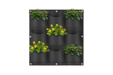 Breathable Outdoor Wall Hanging Planter - Black or Green!