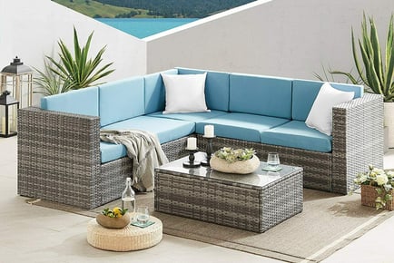 8 Seater Large Rattan Corner Sofa Set